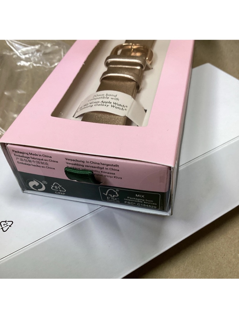 Rose Gold Metallic Watch Band - Compatible Smartwatch Strap